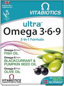 Vitabiotics Ultra Omega 3-6-9 3-in-1 Formula - 60 Capsules